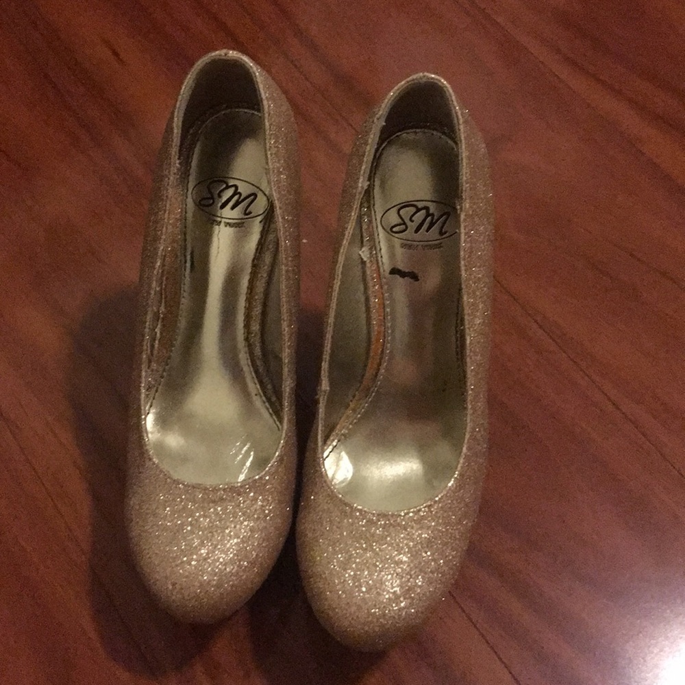 Gold Sparkly Heels